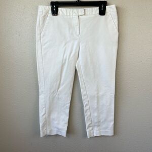 Donna Ricco White Cropped Pants Size 10 EUC